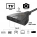 HDMI Switch,Kiirie Premium Quality 3 Port HDMI Splitter with Pigtail Cable Supports 3D, 1080P, HD Audio (3-Port) 